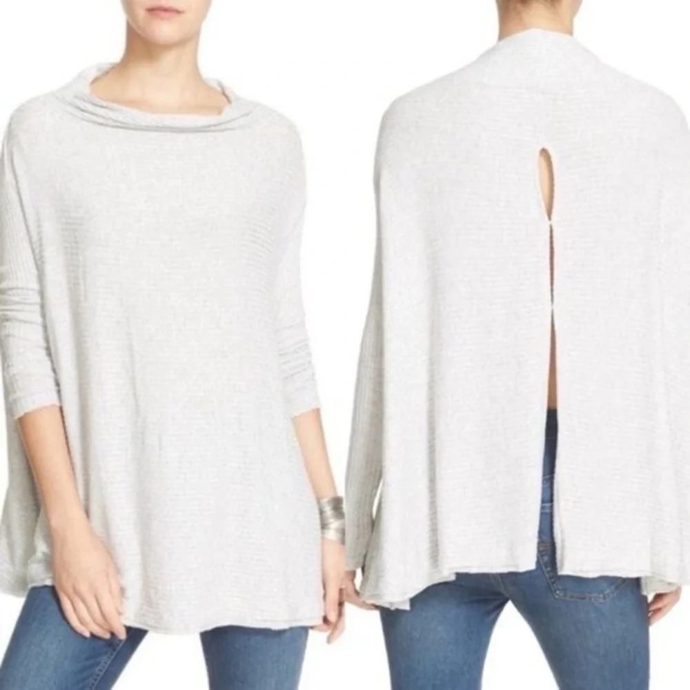 Free People Lover Rib Split Back Pullover (Small)